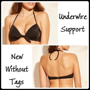 SHADE and Shore Black Underwire Bikini Top